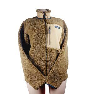 Patagonia Worn Wear Women's Brown Classic Retro-X Fleece Jacket Size L